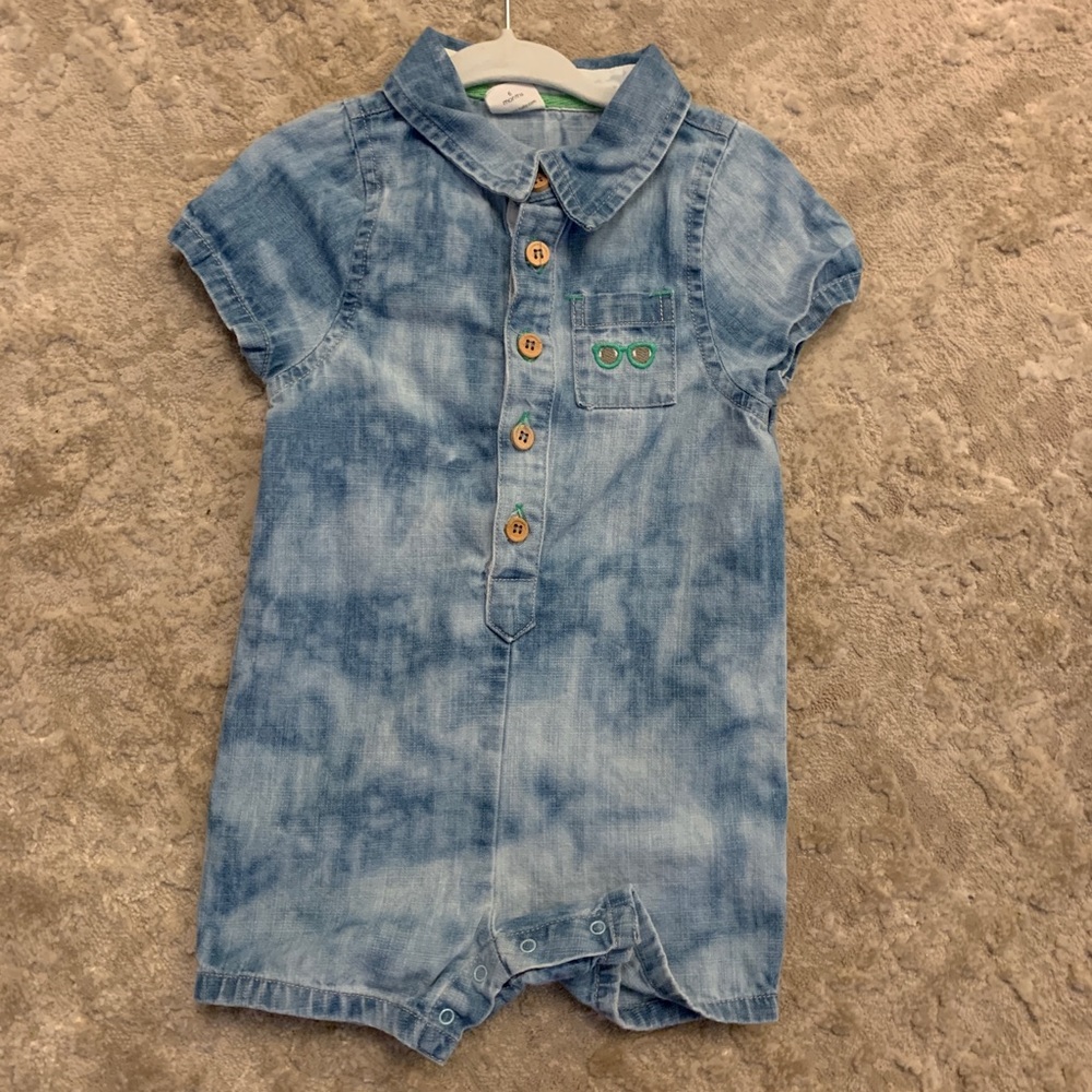 Adorable Denim Romper-EGG by Susan Lazar